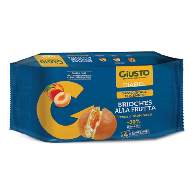GIUSTO DIABEL BRIOCHE FRUTT4PZ